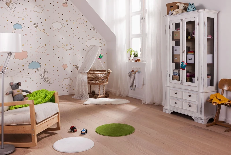 Komar Fleece Photo Wallpaper Winnie The Pooh Wind Dance Size 300 x 250 cm Wallpaper Wall Decoration Children's Room Disney