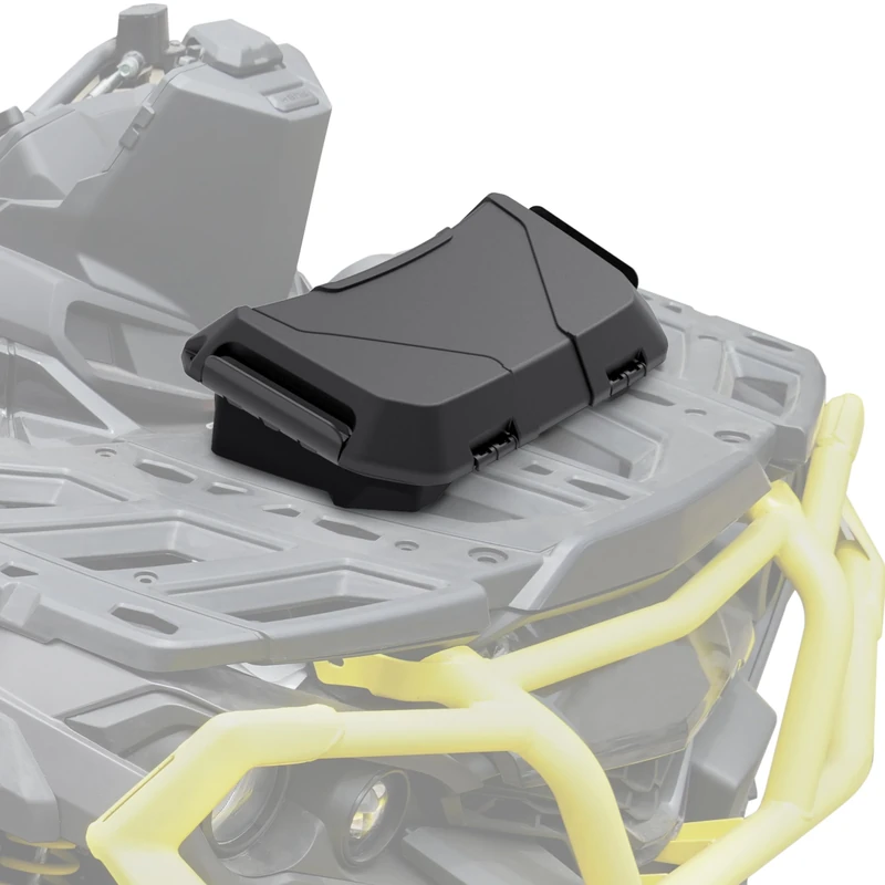 UTVSXPERT Storage Cargo Box for Outlander & Can-Am, 2GAL (7.5L) Black Front Rear Racks Tool Bed Box, Replace OEM #708200408