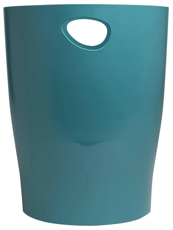 Exacompta - Ref 45334D - Set of 8 waste paper bins, ECOBIN Skandi bins with handles - Volume 15 litres - Dimensions 26.5 x 26.5 x 33.5 cm - For office or home - Colour Pacific Blue