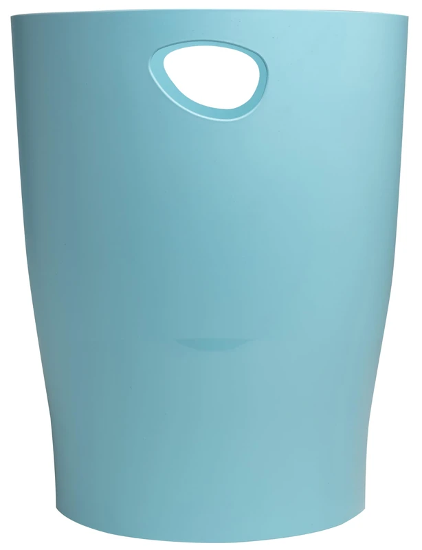 Exacompta - Ref 45333D - Set of 8 ECOBIN Skandi Waste Paper Bins with Handles - Volume 15 Litres - Dimensions 26.3 x 26.3 x 33.5 cm - Office or Home - Colour Frost Blue