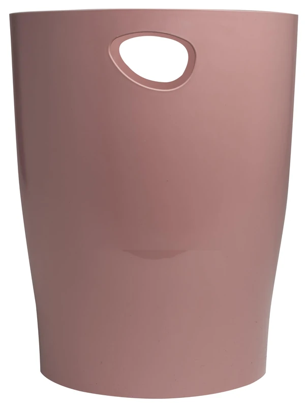 Exacompta - Ref 45338D - Set of 8 Ecobin Skandi Waste Paper Bins with Handles - Volume 15 Litres - Dimensions 26.3 x 26.3 x 33.5 cm - Office or Home - Colour Dusky Pink