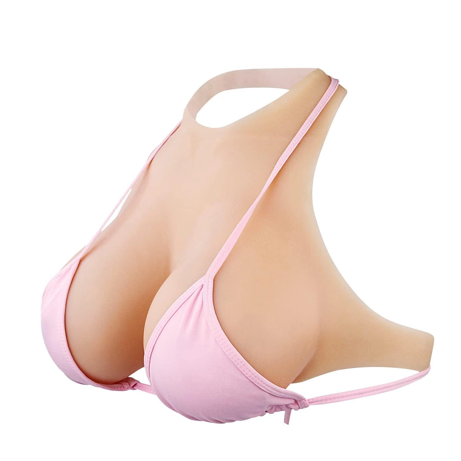 Lervanla Silicone False Breast Forms for Crossdressers apparel Male to Female Fake Breasts for Transgender Gel Filler