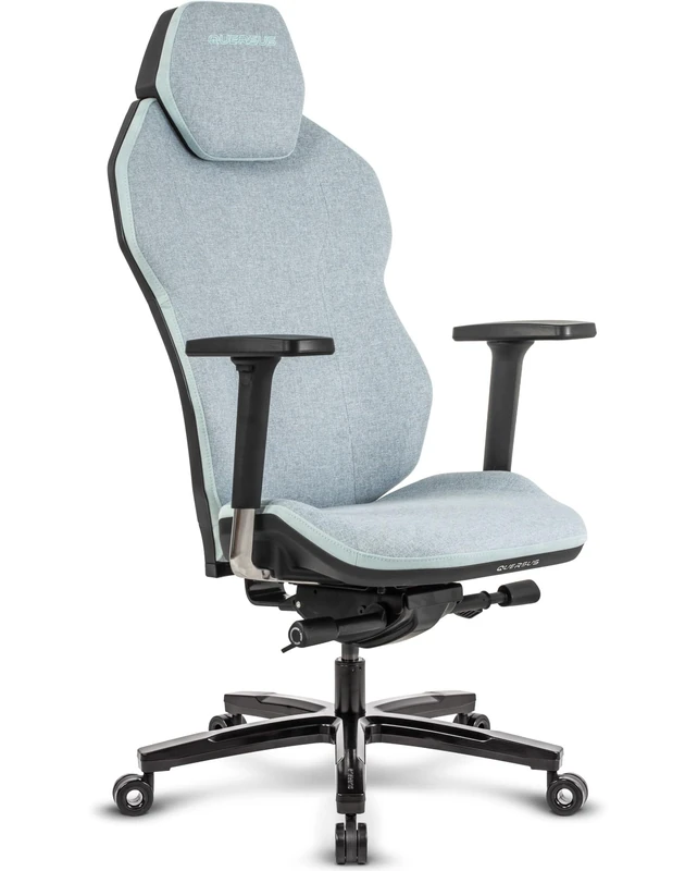 Quersus Chair, Metal Synthetic Leather, Blue, M-XL