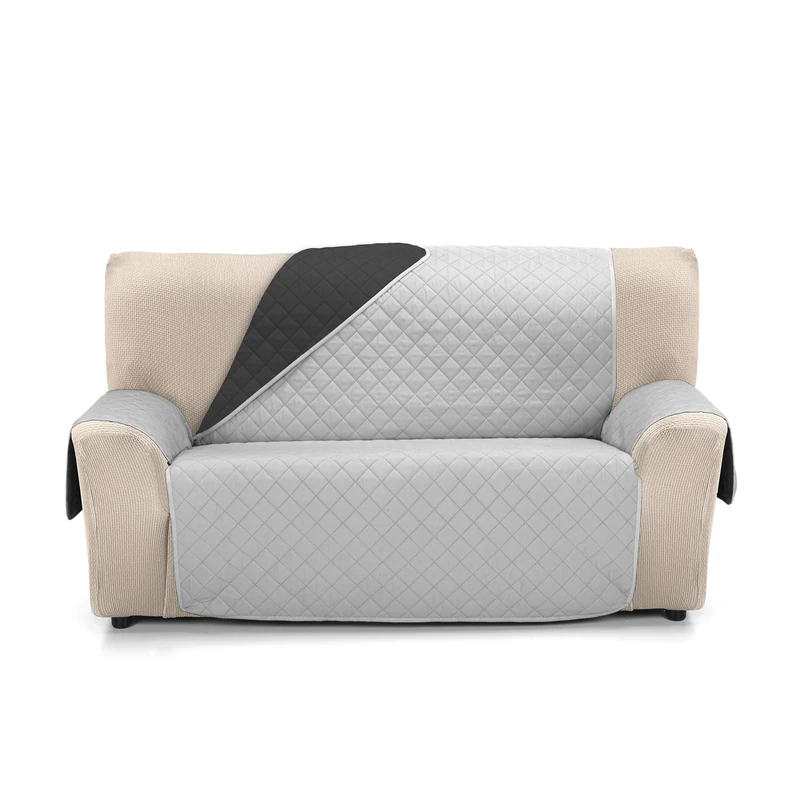 Martina Home 3 Seater Amber Sofa Cover XL Grey/Black