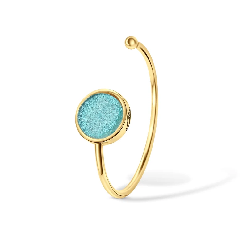 Ellen Kvam Jewelry Circle Bracelet 18Kt Gold plated, Azur