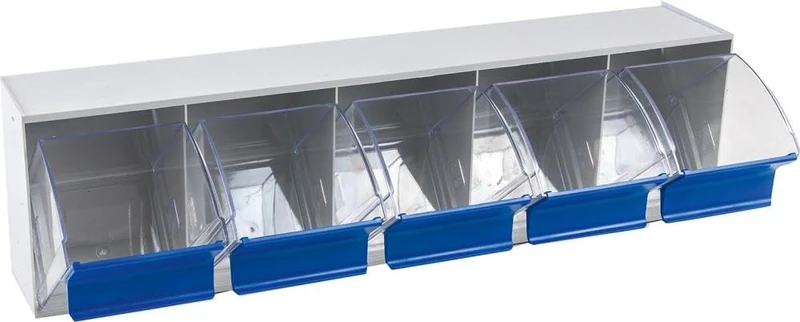 hünersdorff Transparent Container/Storage Box/Latch for Optimal MultiStore Storage System in Modular Principle Made of High-Impact Plastic (PS), No. 5