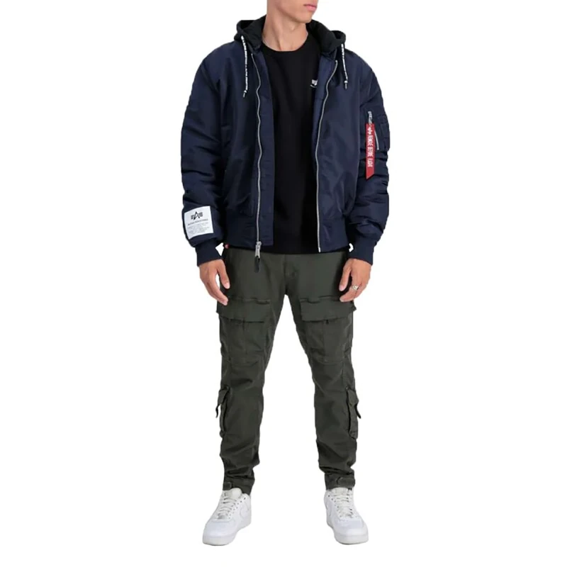 Alpha Industries Men's MA-1 ZHP Bomber Jacket, Ultra Navy, S