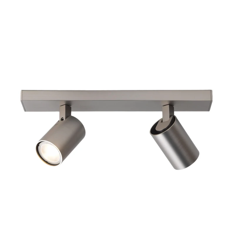 Astro Ascoli Twin Indoor Spotlight (Matt Nickel), GU10 Lamp, Designed in Britain - 1286125-3 Years Guarantee