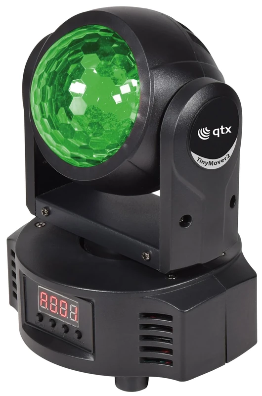 QTX | TinyMover: 2-in-1 LED Mini Moving Head Featuring RGBW PAR Lights & Ball Effect