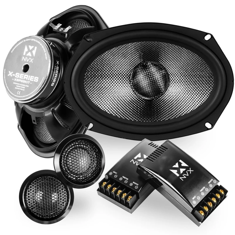 NVX XSP69KIT 6x9 Car Speakers - 600W, 2-Way Component System