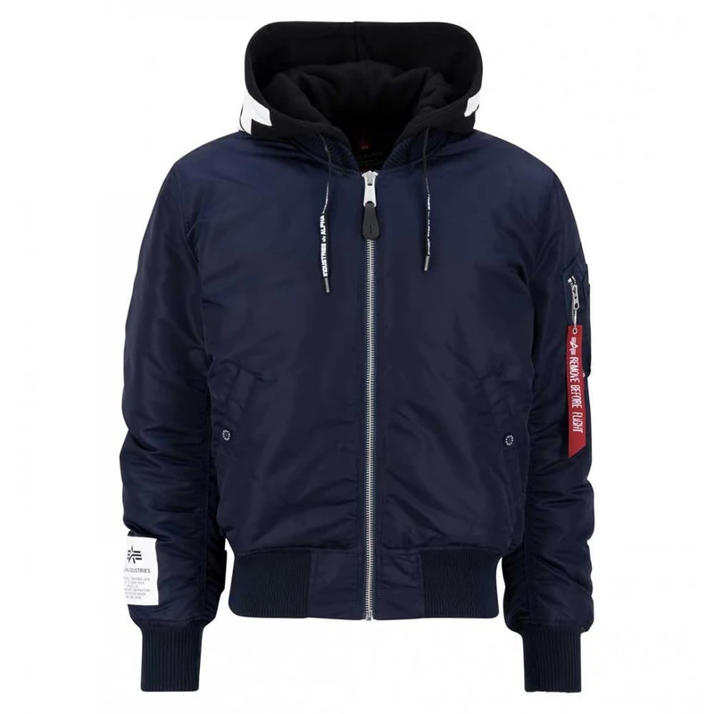Alpha Industries Men's MA-1 ZHP Bomber Jacket, Ultra Navy, XL