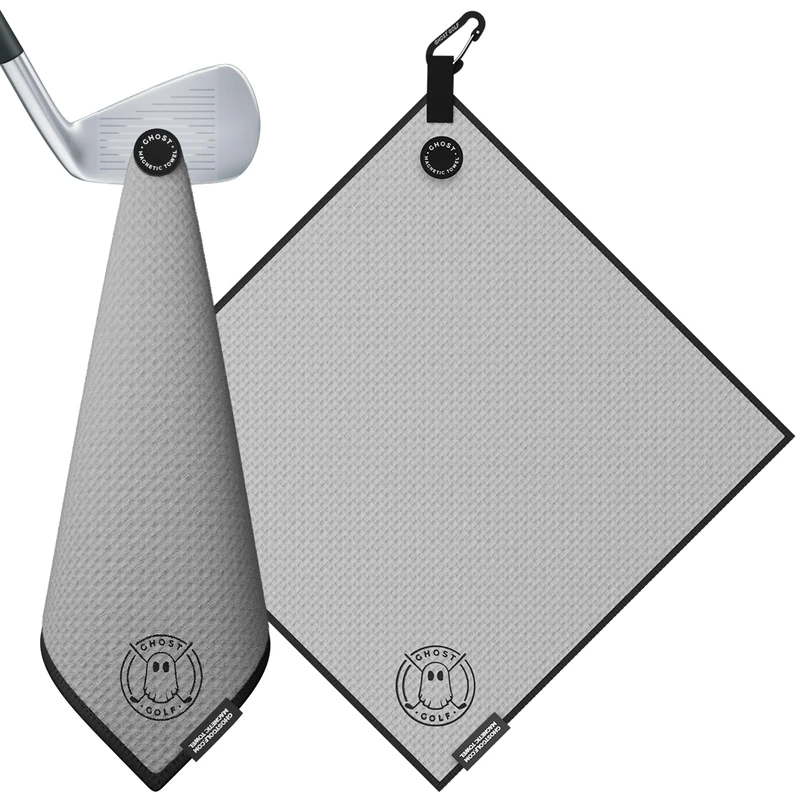 GHOST GOLF Magnetic Golf Towel, Grey