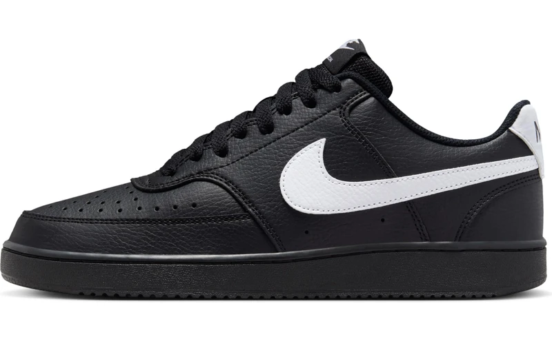 Nike Men's Court Vision Lo Running Shoe, Black/White-Black, 8 - Image 1