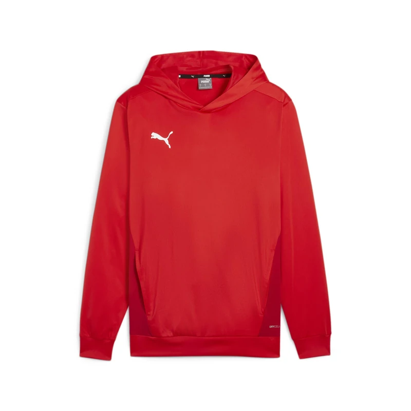 PUMA Men's Teamgoal Training Hoodie Hooded Sweatshirt, Red White-Fast Red, L