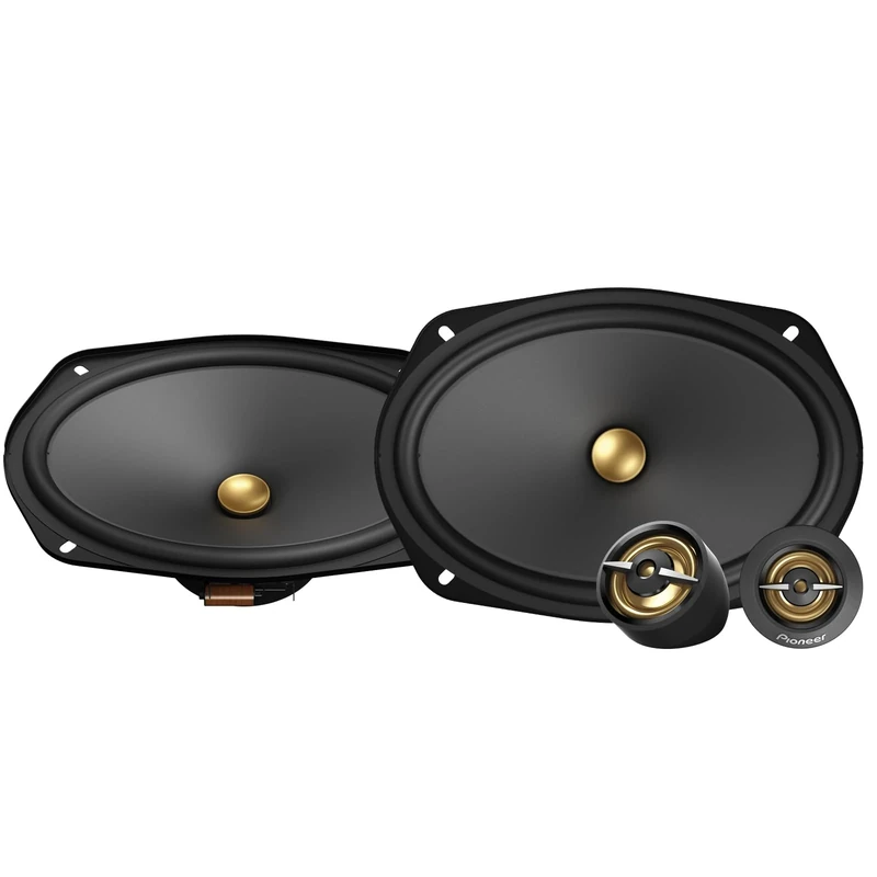PIONEER TS-A6901C A Series 6" x 9" 2-Way 450W Max Power, Carbon/Mica Reinforced IMPP Cone, 20mm PI Tweeter - Component Speakers (Pair)