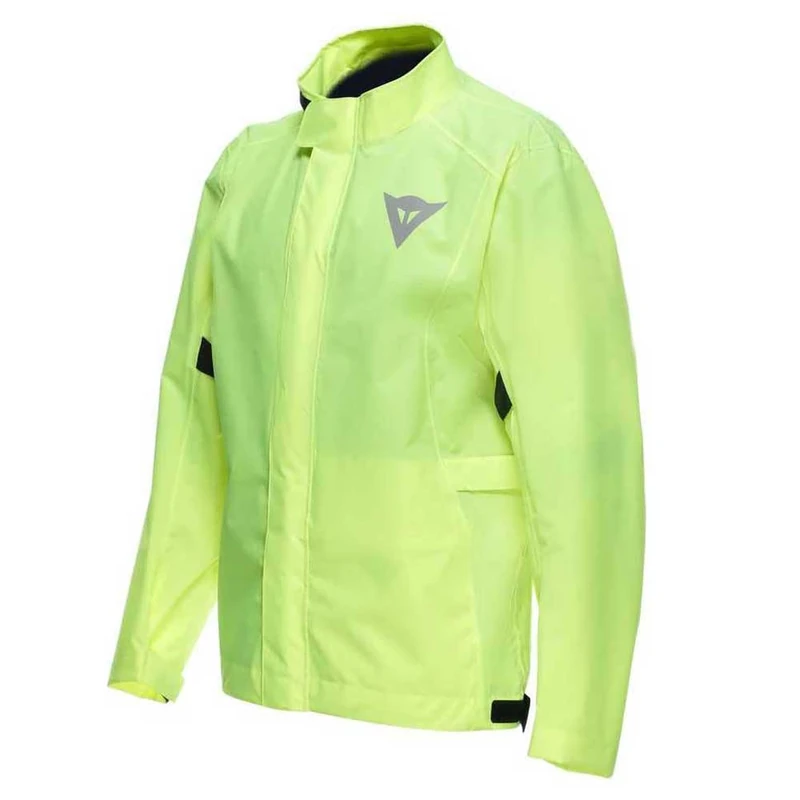 Dainese - Ultralight Rain Jacket, Foldable Rain Jacket for Motorcycles, Waterproof and Windproof, for Men and Women, Fluo Yellow, L