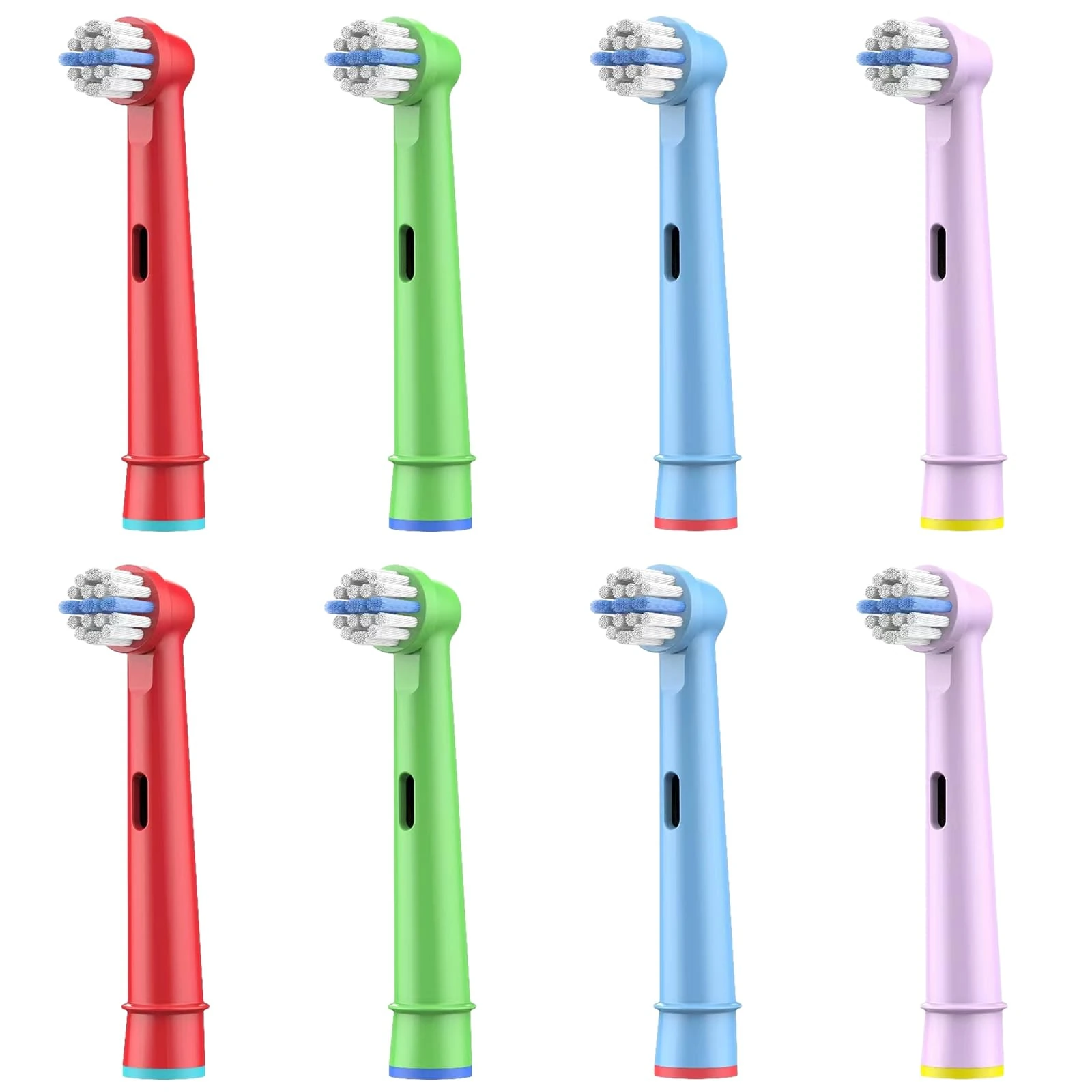 8 Count Kids Replacement Heads Compatible with Braun Oral B Electric Toothbrush, Ultra Soft Bristles, Ideal for Kids.