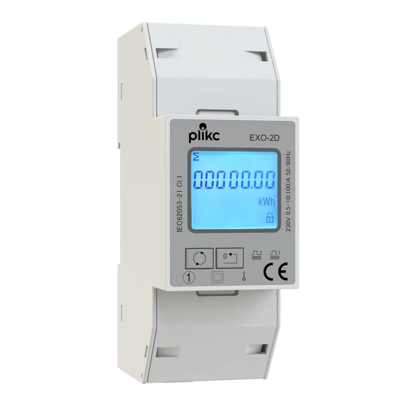 plikc Single Phase Electric Energy Meter - Digital - Resettable - Partial Count, Total Count, Watt Consumption EXO-2D - Image 1