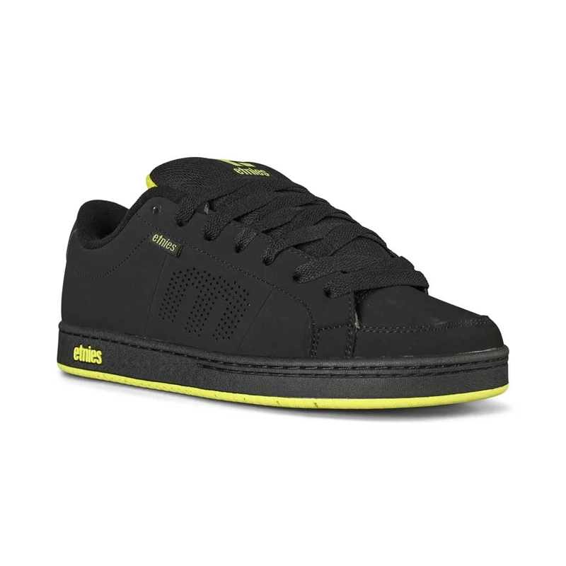 Etnies Kingpin - Classic Skate Heritage Fashion Style with on-Trend Puffy Look, Reinforced Cupsole - Black/Green/Black - 9,5 - Image 1