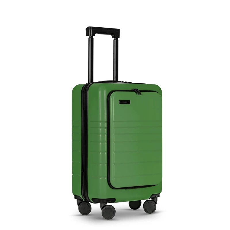 ETERNITIVE - Suitcase I Travel Suitcase Made of ABS I Trolley I Travel Trolley Lightweight with Double Wheels 360° I Hard Case with TSA Lock, Green, Handgepäck, Hand Luggage (S)