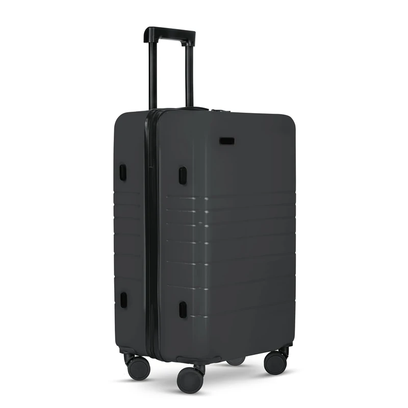 ETERNITIVE - Suitcase I Travel Suitcase Made of ABS I Trolley I Travel Trolley Lightweight with Double Wheels 360° I Hard Case with TSA Lock, graphitegray, M, Medium