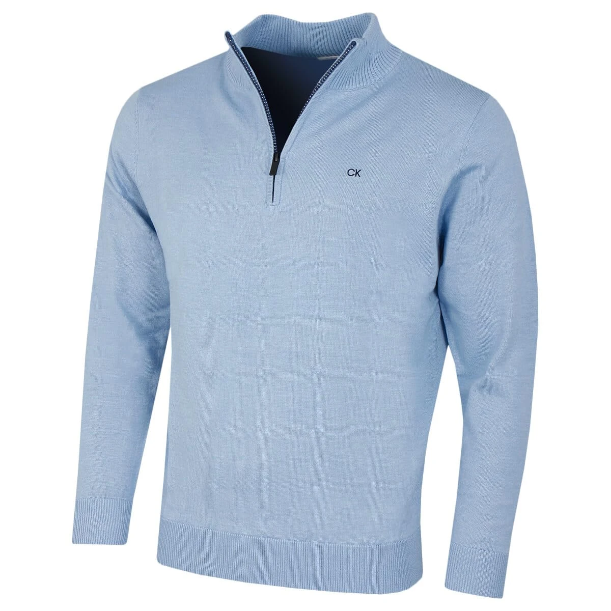 Calvin Klein Mens Campus 1/2 Zip Sweater - Blue/Navy - L
