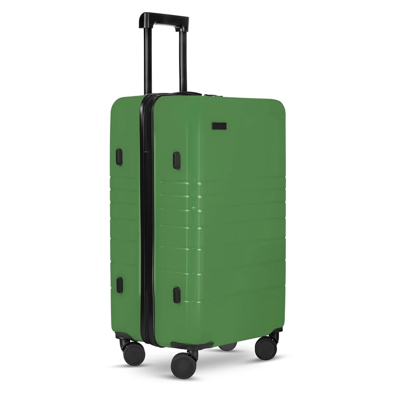 ETERNITIVE - Suitcase I Travel Suitcase Made of ABS I Trolley I Travel Trolley Lightweight with Double Wheels 360° I Hard Case with TSA Lock, Green, L, Large