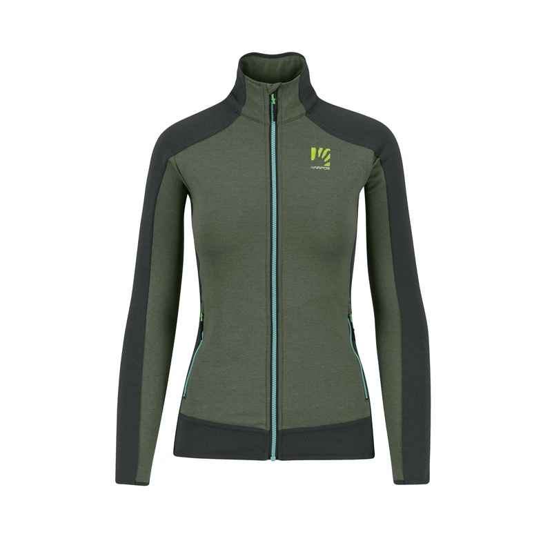 KARPOS 2500492-024 ODLE W FLEECE Sweatshirt Women's THYME/BLACK SAND Size M