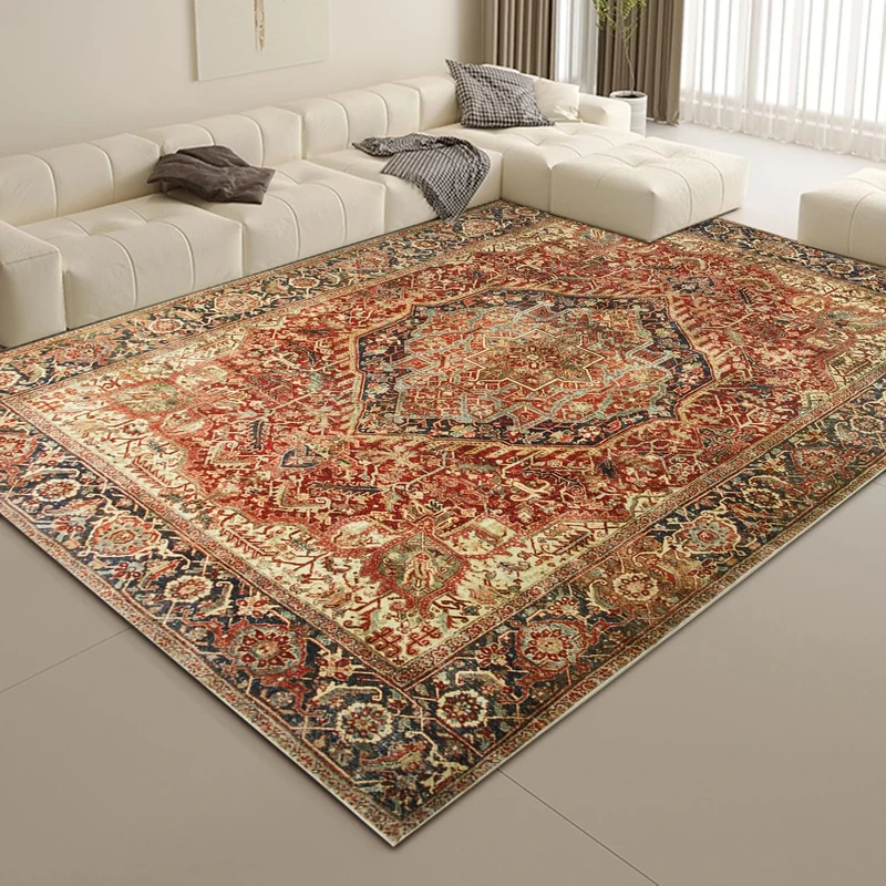 Aspire Homeware Rugs for Bedroom Living Room Large 200x290 cm - Traditional Area Rugs Cashmere Style Majestic Soft Short Pile Vintage Rug - Carpet for Dining Room Easy To Clean