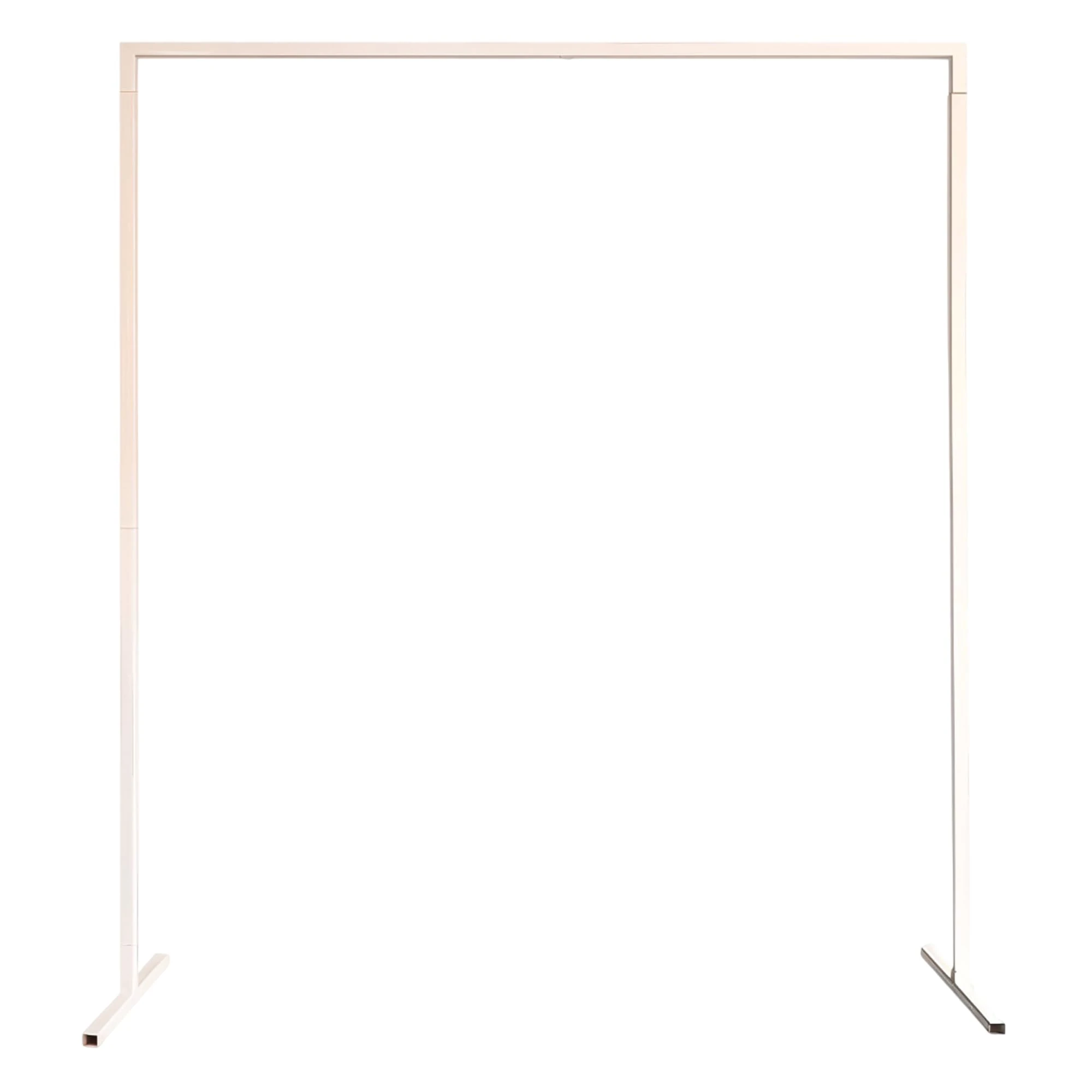 Trimming Shop Square Arch Stand 2m x 2m Party Background Decoration White Metal Arch Backdrop Stand Garden Arbors for Wedding Reception Valentines Baby Shower Engagement Birthday Decor