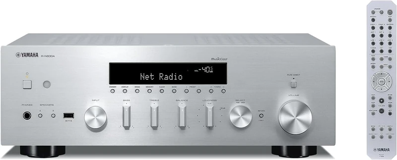Yamaha R-N600A Hi-Fi Network Receiver - Silver Hi-Res Audio