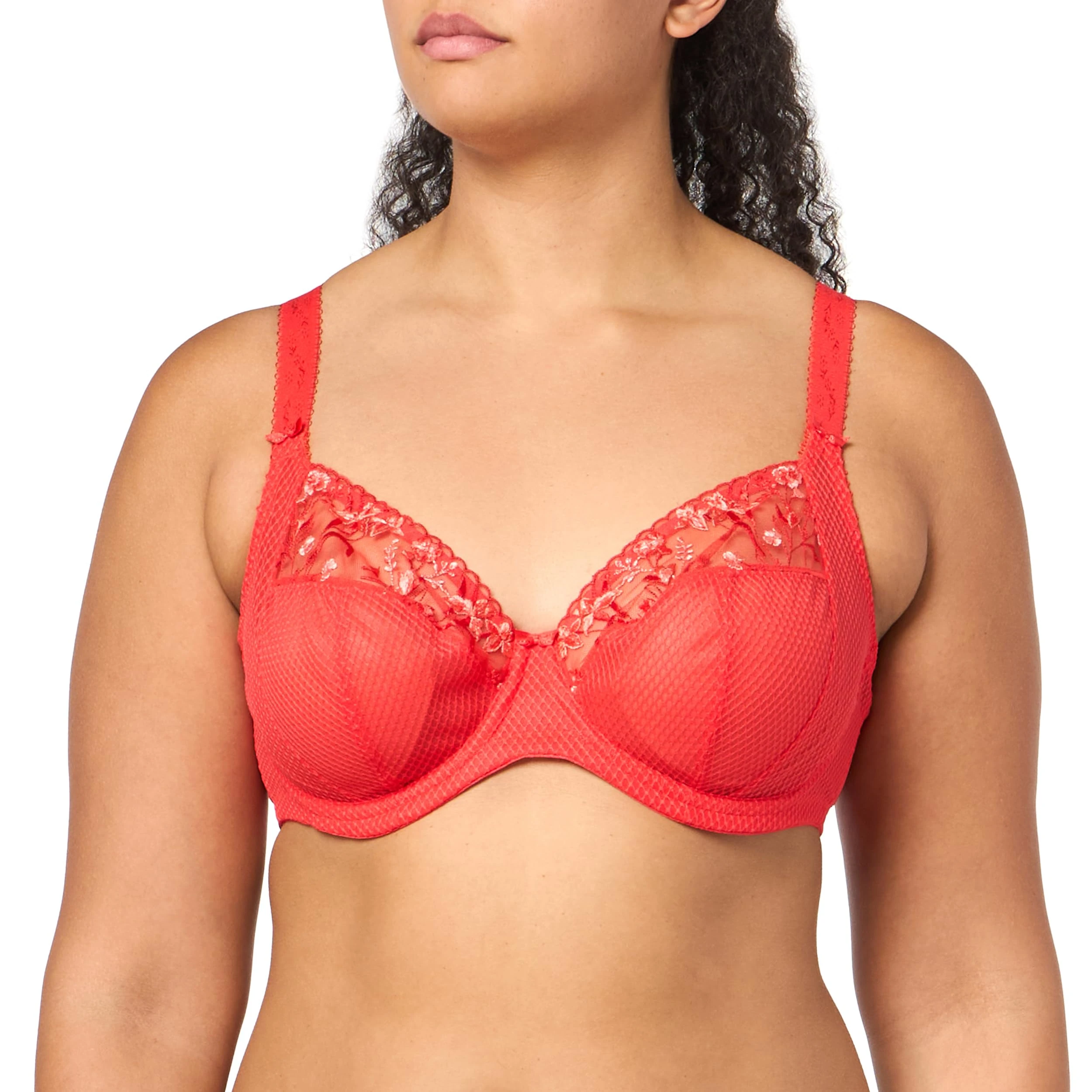 Elomi Women's Charley Underwire Plunge Bra, Salsa, 32H US