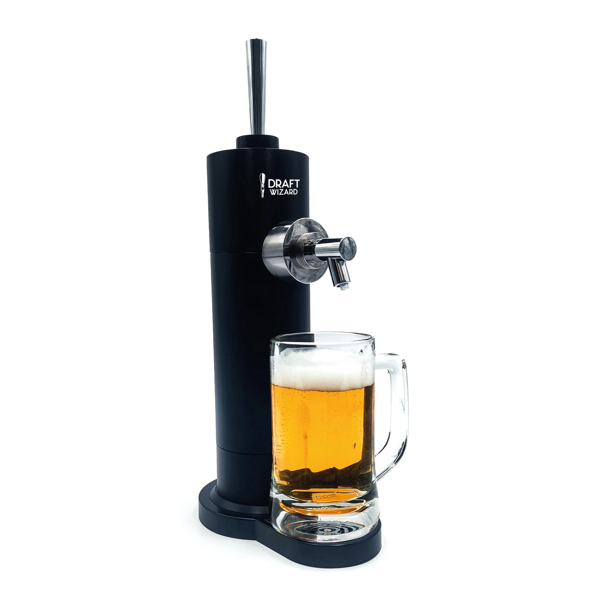 Menkind Draft Wizard Ultrasonic Frothing Home Beer Dispenser for Can Edition