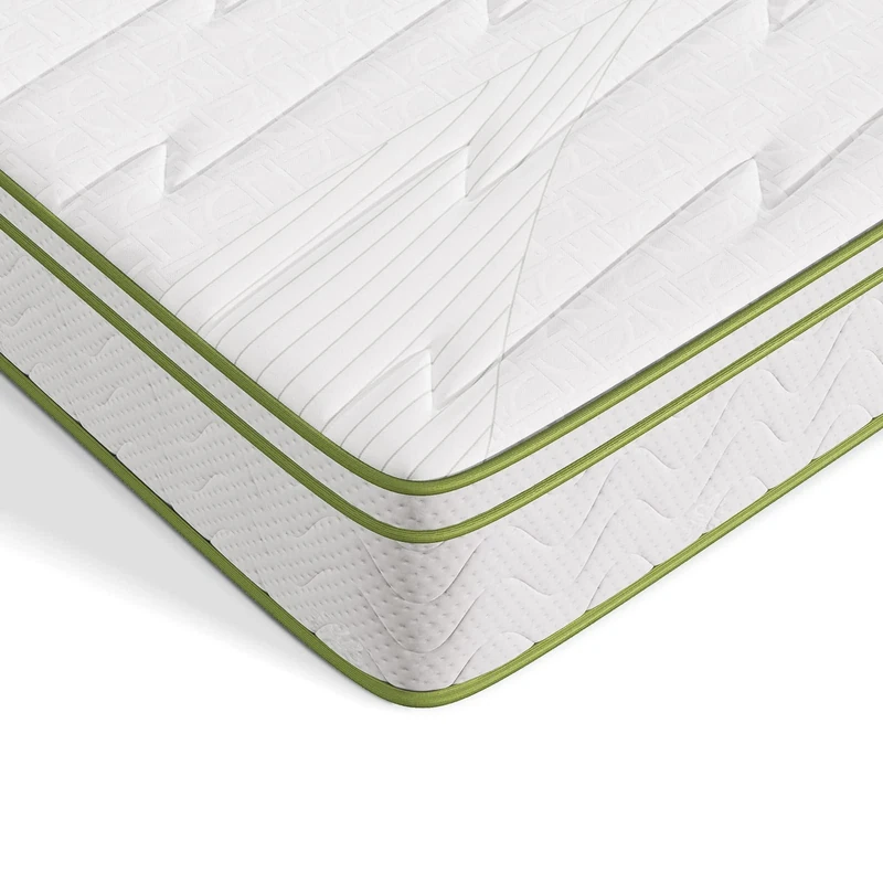 Novilla 5FT King Size Mattress 8 Inch Deep Pocket Sprung Mattresses, CertiPUR-US Comfort Foam Hybird Mattress, Skin-friendly Soft & Durable OEKO-TEX Fabric, Medium Firm 150x200x20cm