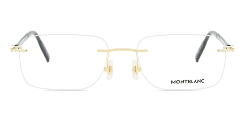 Montblanc MB0221O Optical Frame Man Metal Glasses, Men, Multicoloured, One Size