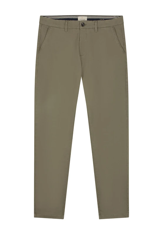 Dstrezzed Men's Charlie Slimfit Chino Pants, Army Green, 31 W/32 L