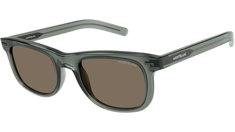 Montblanc MB0260S-004 53 Sunglass Man Recycled Ace Sunglasses, Sport, Multicolor (Multicolor), One Size
