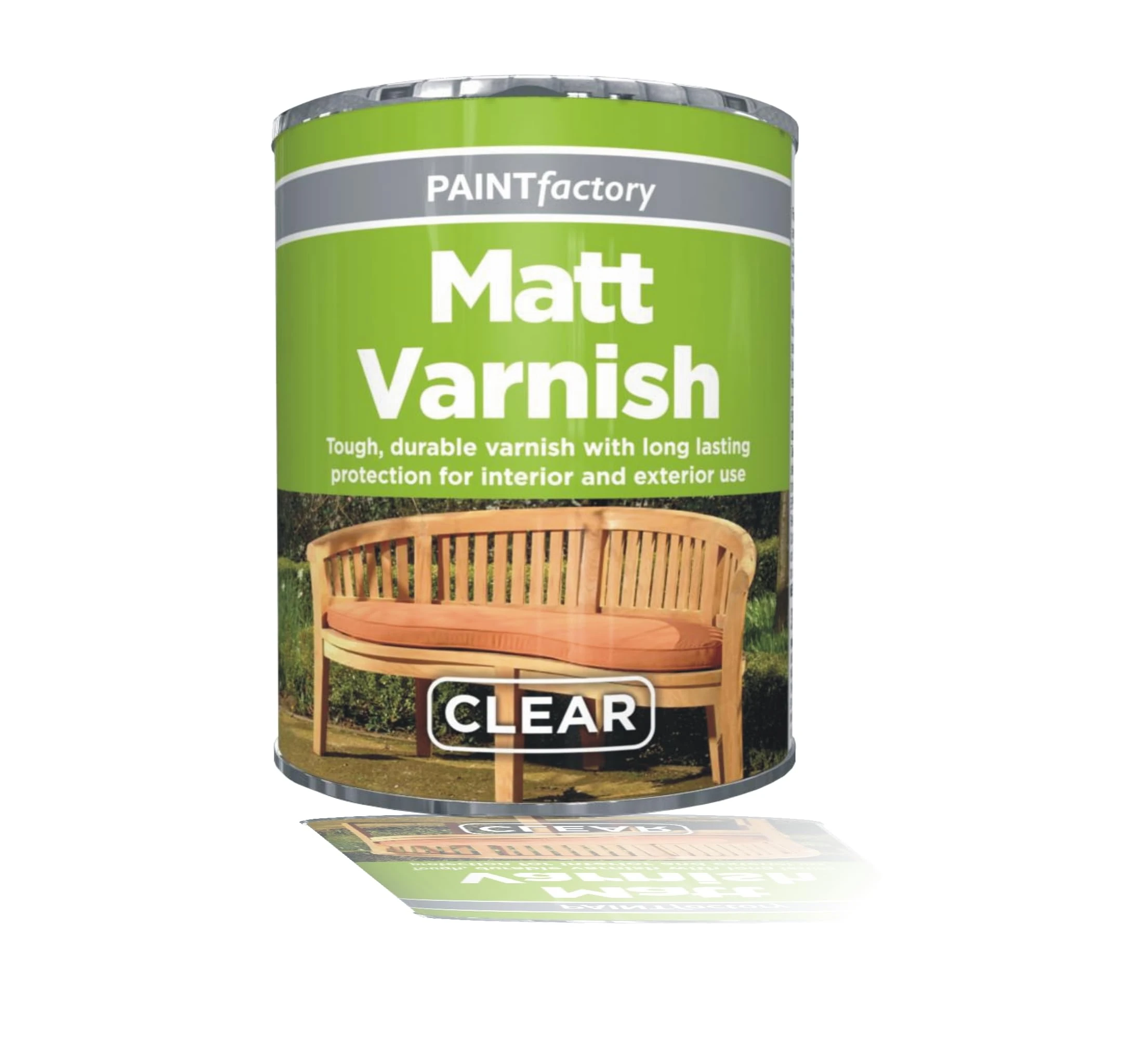 Varnish for Wood 300ML - MATT Finish Wood Metal Concrete Interior Exterior Wood Clear Varnish