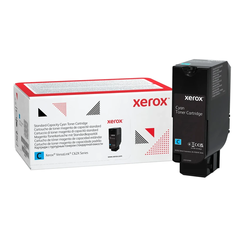 Xerox Genuine VersaLink C620 / C625 Cyan Standard Capacity Toner Cartridge (6,000 Pages) - 006R04617