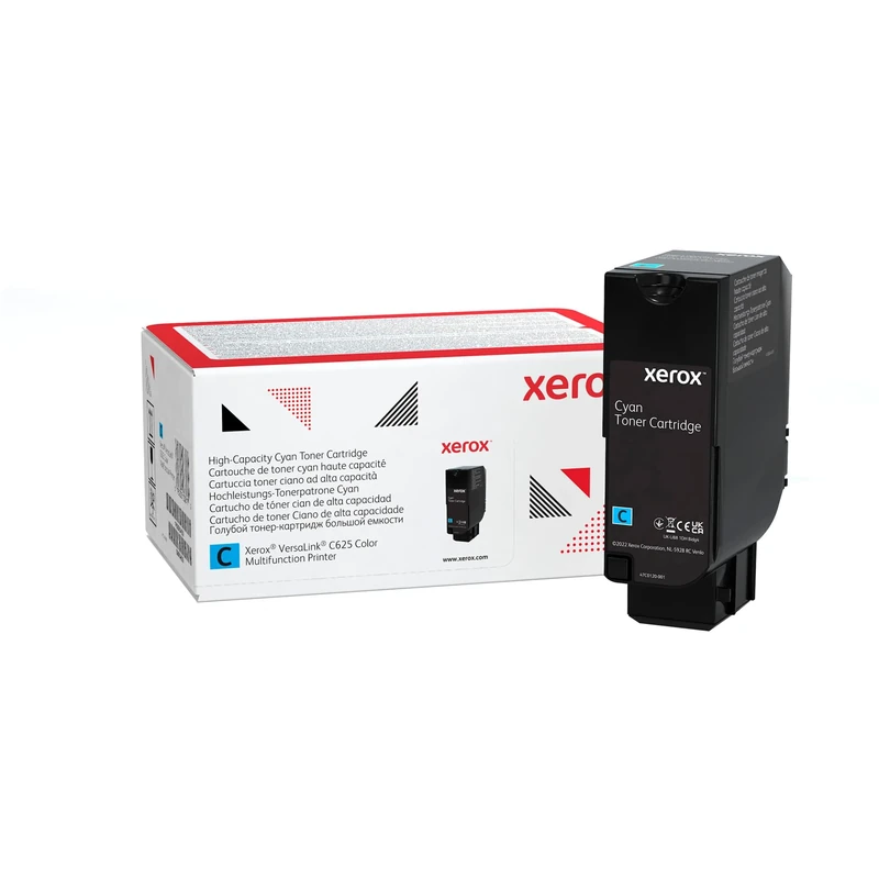 Xerox Genuine VersaLink C625 Cyan High Capacity Toner Cartridge (16,000 Pages) - 006R04637