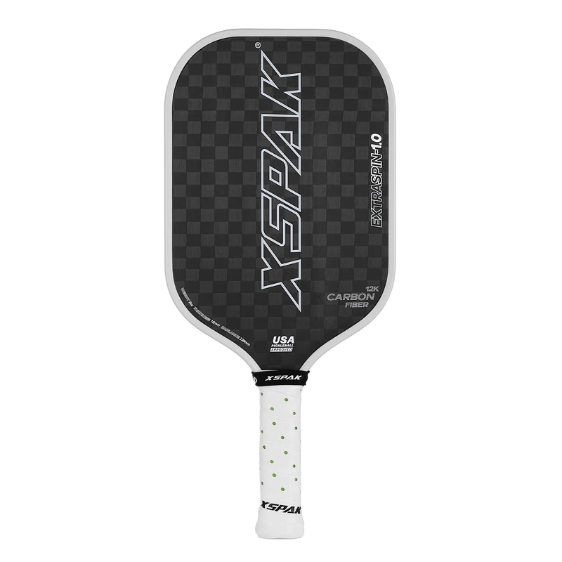 XS XSPAK 12K Carbon Fiber Pickleball Paddle - Tournament Edition - World Champion Surface Technology Options Pickleball Racket - USAPA Polypropylene Honeycomb Paddle with Cushion Comfort Grip