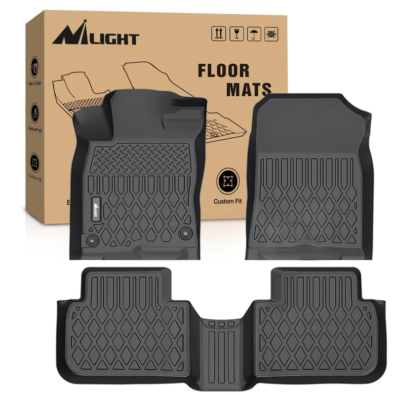 Nilight TPE Car Mats Floor Liners for Honda Civic 2022 2023 2024, All Weather Custom Fit Heavy Duty