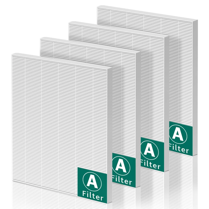 XBGG 4 Pack 115115 HEPA Replacement Filter Compatible with Winix PlasmaWave Air Purifier C535 AM90 5300 6300 5300-2 6300-2 C909, 115115 Filter A Size 21 for Winix C535