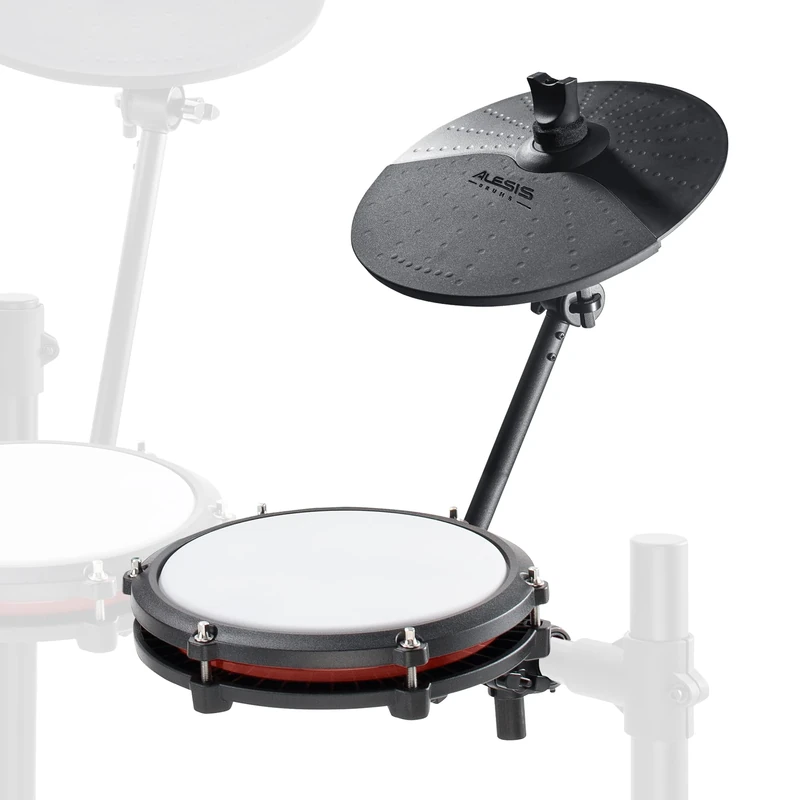 Alesis Drums Nitro Max Expansion Pack - Electric Drum Kit Expansion for Nitro Max with Mesh Tom Pad, 10" Cymbal with Choke and Connection Cables