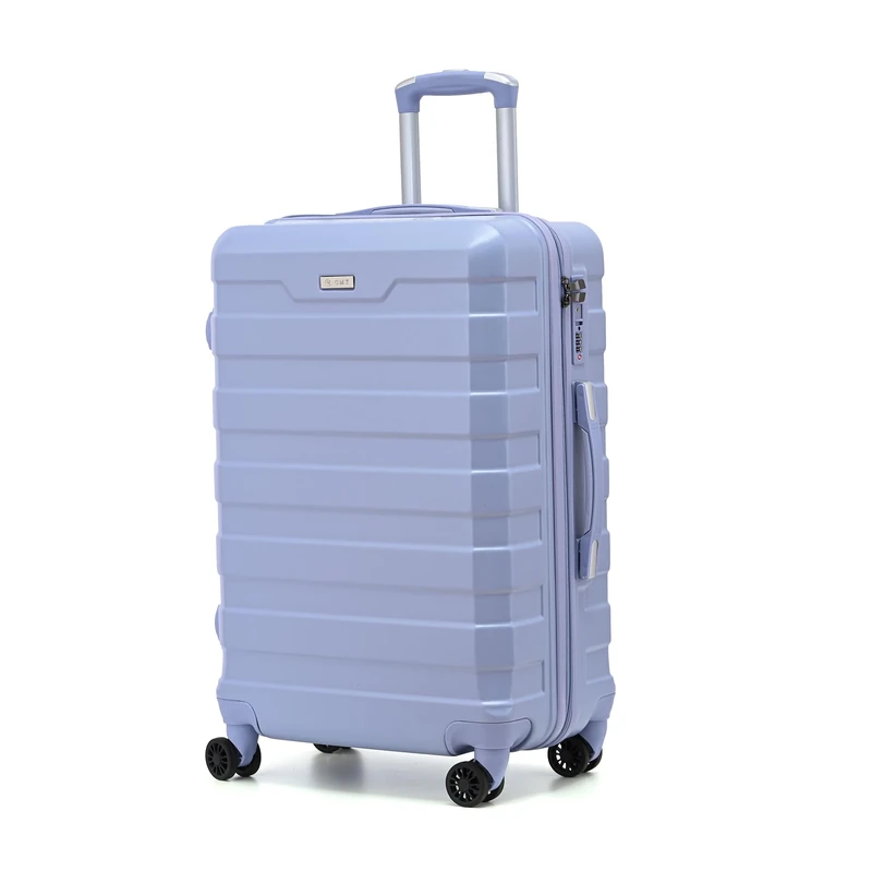 RMW Suitcase Large Medium Cabin Size | Hard Shell | Lightweight | 4 Dual Spinner Wheels | Trolley Luggage Suitcase | Hold Check in Luggage | TSA Combination Lock (Purple, Large 28")