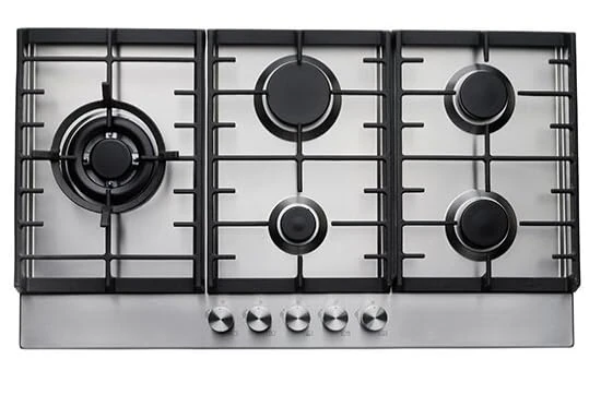 Teknix Signature Collection SCGH91X 90cm Gas Hob with 3.8Kw Wok Burner - Stainless Steel