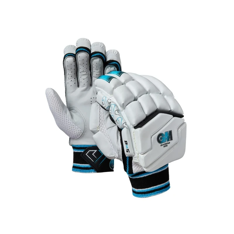 Gunn & Moore GM Cricket Batting Gloves | Diamond 606 | Ben Stokes Endorsed | Calf Leather Palm | Junior Left Handed | Approx Weight per Pair 450 g