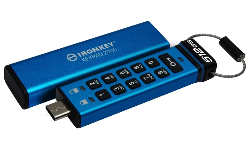 Kingston IronKey Keypad 200C Flash Drive 512GB - FIPS 140-3 Level 3