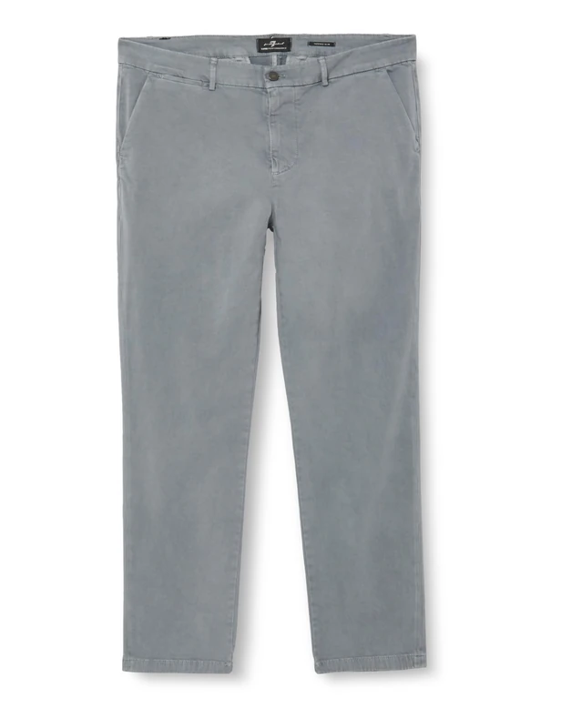 7 For All Mankind Men's Slimmy Chino TAP. LuxPerSat Shorts, Blue, 28