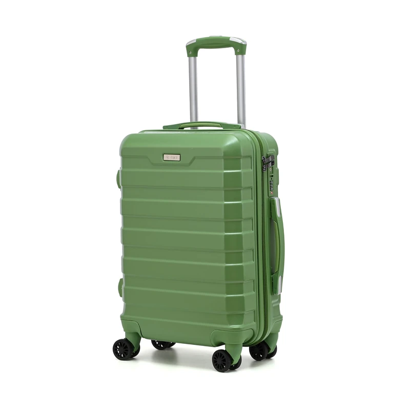 RMW Suitcase Large Medium Cabin Size | Hard Shell | Lightweight | 4 Dual Spinner Wheels | Trolley Luggage Suitcase | Hold Check in Luggage | TSA Combination Lock (Army Green, Large 28")